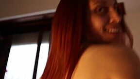 skinny alternative girl wakes boyfriend with blowjob leading to facial