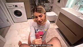 Step sister guides step bro on lasting longer in intimate moments