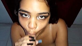 I put big cock in stepsister's tight virgin pussy