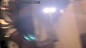 Showing off my little pussy and small tits in public with a miniskirt and no panties