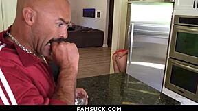 Stepdad can't resist, fucks stunning stepdaughter hard!