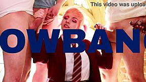 Wow, Two British Students Suck Huge Cock And Snowball Cum In Uniform!