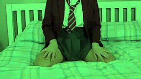 I Tease My Ass with Dildo for First Anal Finger Play