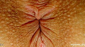 pulsating orgasm with anal contractions close up asshole!