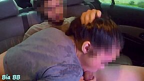 i sucked uber driver's cock and he licked my pussy in the car