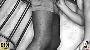 Chayenhy and Pele, that trailer married Latina, gives her big ass to the builder for anal fucking.