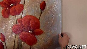 Sexy european babe with tight pussy gets fucked by hard cock