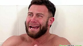 I had two sexy girls sharing my dick during nuru massage, so lucky!