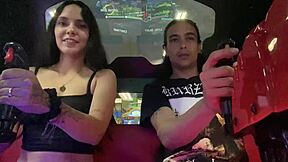 neighbor wins video game bet in dorm