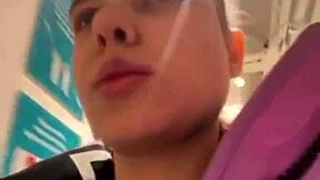 bbw teen deepthroats in public 😍 big tits and ass orgasm.