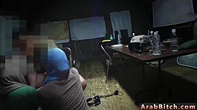 Arab Teen Sneaks Into Army Base For Fuck
