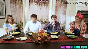 Stepsons swap stepmoms for group sex 😏