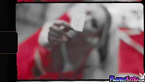 Blonde teen Aubrey strips and shows her perfect body