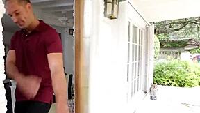 that costumed teen sucked hard and got a facial at the party