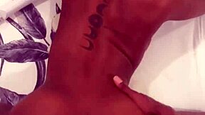 Can I join the petite ebony girl squirting her tight pussy?