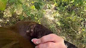 Nadia Noja's Bold Hiking Blowjob