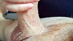 Young Stepdaughter Jerks Stepfather Alone At Home