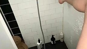 young saudi escort masturbates tight pussy in shower