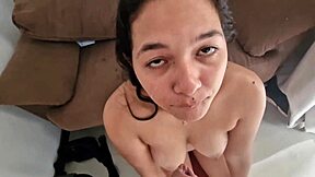 latina pornstar loves cumshots on her face after crazy sex