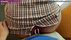 Couple In Elevator Gets Blowjob And Facial