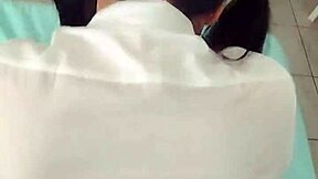 rich latina student in cosplay uniform gets fucked by mature guy in shorts