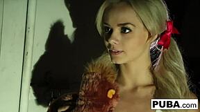 Teen Elsa Jean meets a masked stranger in an alleyway.