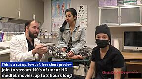 I'm Jasmine Rose, getting a pre-employment physical with foot fetish