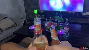 Wife Humiliates Cuckold Husband And Fucks His Friends At Home Party 😈