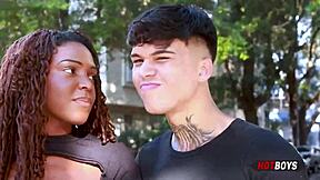 Latina Teen Shares Ass With Friend And Boyfriend In Bisexual Anal Threesome