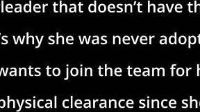 Is Mya the Bratty Orphan in Humiliating Cheerleading Physical by Dr. Tampa?