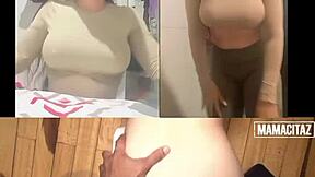 the rich colombian nicole medallo gets taken in doggy and swallows