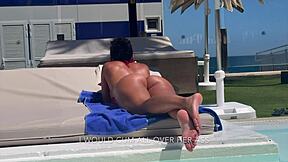 SPYING ON HOT TOURIST WITH BEST ASS EVER FUCK HER IN ROOM!