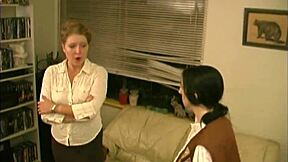 Petite curvy Samara Mae in stockings gets her clothes ripped and spanked as a girl scout