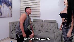 Horny milf hires trainer to fuck hard while husband away! dilan clavijo exclaims