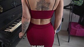 i gave submissive curvy teen 18+ free piano lesson then fucked her doggystyle oops