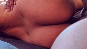 The beautiful latina stepsister gets a quickie with her stepdaddy in doggystyle and missionary