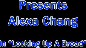 dr tampa emotionally humiliates alexa chang in latex backstage scene