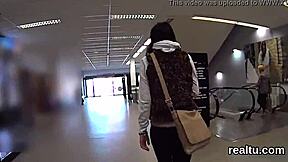 adorable czech nympho seduced in mall and pounded in pov