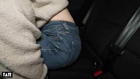 risky outdoor car sex with college friend turns adventurous.