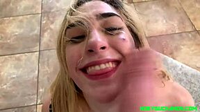 submissive teen 18+ lexi grey throat fucked hard face slapping & ass eating 😈