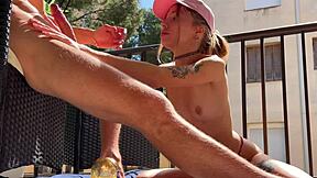 i cummed quietly on balcony while neighbors watchin - bunny rabbits