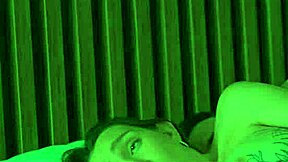 Step son gropes step mom's tits in bed, then she rides him cowgirl