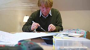 Geeky Grandpa Gets Horny Teen 18+ Wet For Him