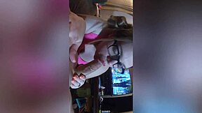 I watch Roxy Faith swallow Ian's 8in cock and get a facial