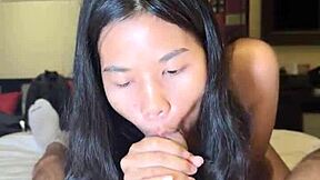 18yo amateur thai teen 18+ pussy is too tight for a white dick