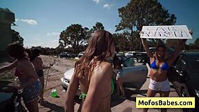 horny busty blondie slut jc wilds gets banged hard by johnny love in the car