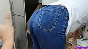 We were alone at home, and I took advantage of my delicious latina girlfriend's big ass.