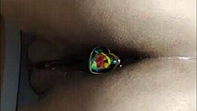 I play with my toy for the first time in anal.