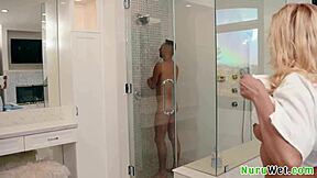 Sexy Blonde Busty Masseuse Prepares Client For Nuru Massage With Wet Pussy - Cherry Kiss Milan Ponjevic