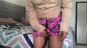 step daughter enjoys private time with her body